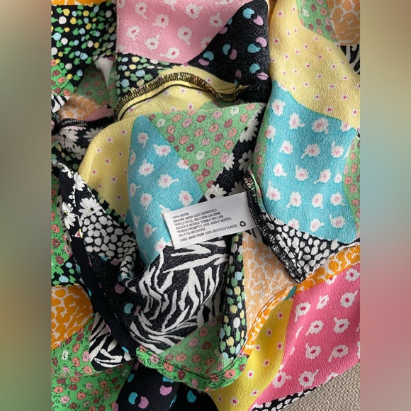 Rixo X Target Patchwork Slip Dress Multicolored - Picture 7 of 9